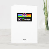 Cat Pureting-Grußkarte Karte (Rückseite)