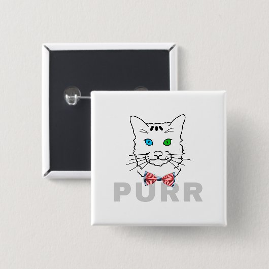 Cat Purr Button (Vorne & Hinten)