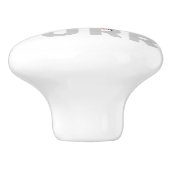 Cat Purr Keramikknauf (Seitenansicht)