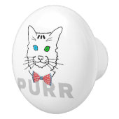 Cat Purr Keramikknauf (Rechts)