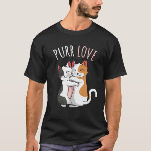 Cat Purr Liebe Cat Lovers Kitty Owner Girls Kinder T-Shirt