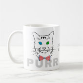 Cat Purr lustig anpassbar Kaffeetasse (Links)