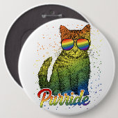 Cat Purride LGBT Button (Vorne & Hinten)