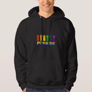 Cat Purride Rainbow Lgbt Pride Pet Equality Lgbtq Hoodie