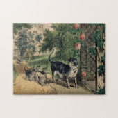 Cat Puzzle Currier & Ives (Horizontal)