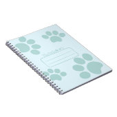 Cat Pws Blue Journal Notebook Notizblock (Rechte Seite)