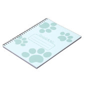 Cat Pws Blue Journal Notebook Notizblock (Linke Seite)