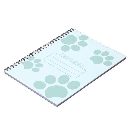 Cat Pws Blue Journal Notebook Notizblock (Linke Seite)