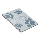 Cat Pws Bluegray Tagebuch Notebook (Rechte Seite)