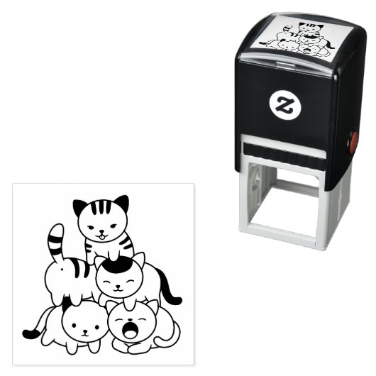 Cat Pyramid Permastempel (Beispiel)