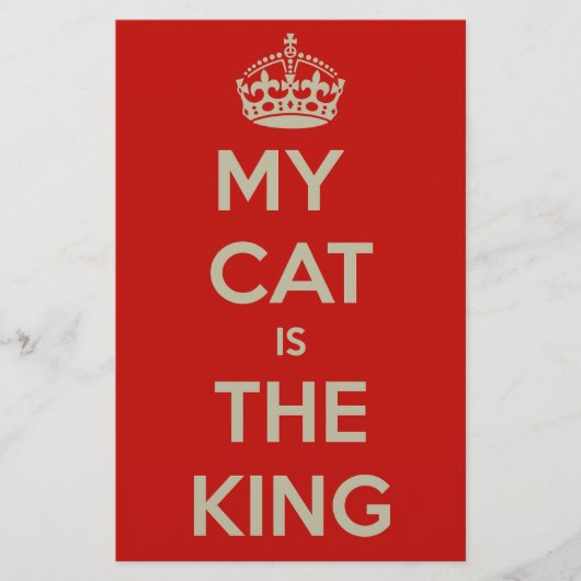 Cat Qoute Briefpapier (Vorderseite)