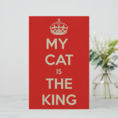 Cat Qoute Briefpapier (Stehend Vorderseite)