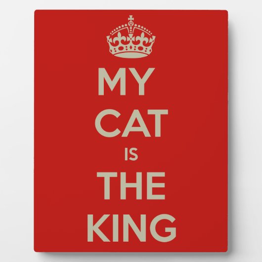 Cat Qoute Fotoplatte (Vorderseite)