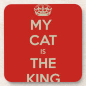 Cat Qoute Getränkeuntersetzer (Vorderseite)