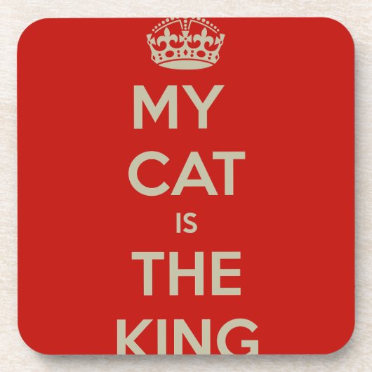 Cat Qoute Getränkeuntersetzer (Vorderseite)