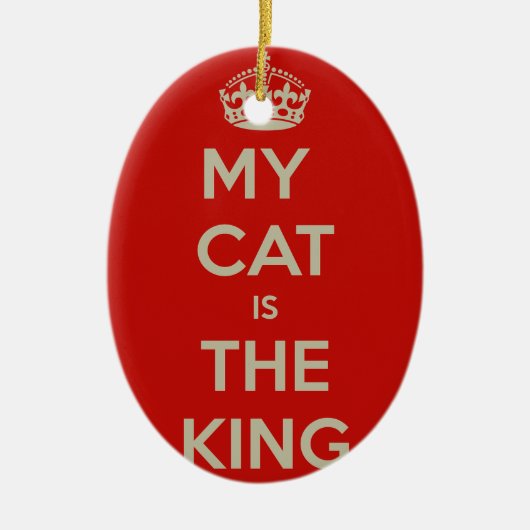 Cat Qoute Keramik Ornament (Vorne)