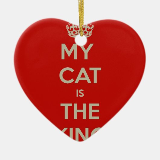 Cat Qoute Keramik Ornament (Vorne)