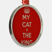 Cat Qoute Ornament Aus Metall (Rechts)