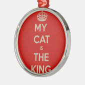 Cat Qoute Ornament Aus Metall (Links)