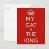 Cat Qoute Postkarte (Vorne/Hinten)