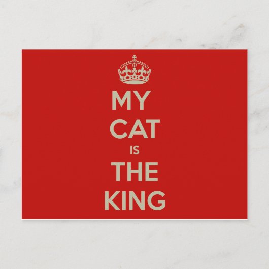 Cat Qoute Postkarte (Vorderseite)