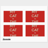 Cat Qoute Rechteckiger Aufkleber (Blatt)