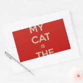 Cat Qoute Rechteckiger Aufkleber (Umschlag)