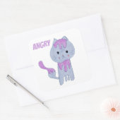 CAT QUADRATISCHER AUFKLEBER (Umschlag)