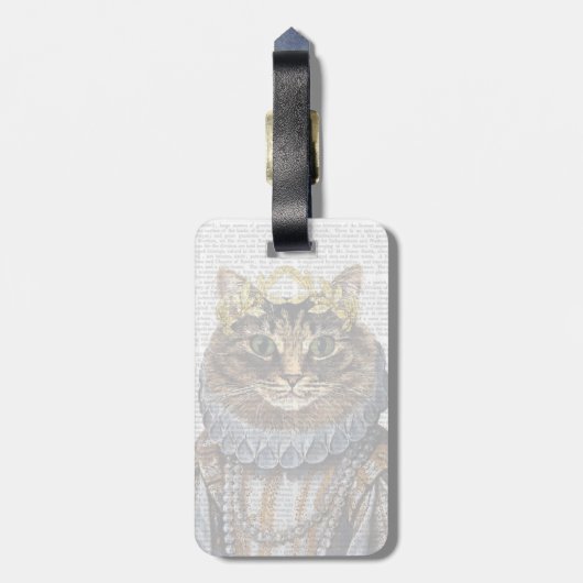 Cat Queen Gepäckanhänger (Rückseite vertikal)