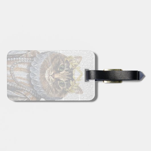 Cat Queen Gepäckanhänger (Rückseite horizontal)