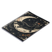 Cat Queen Moon Hammock Notebook Notizblock (Linke Seite)
