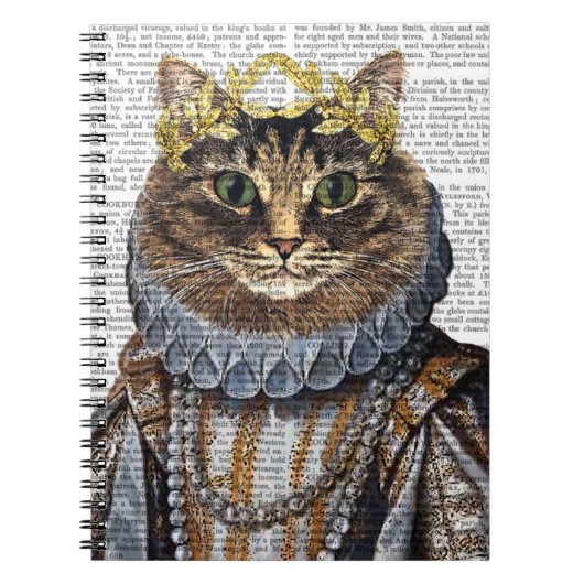 Cat Queen Notizblock (Vorderseite)