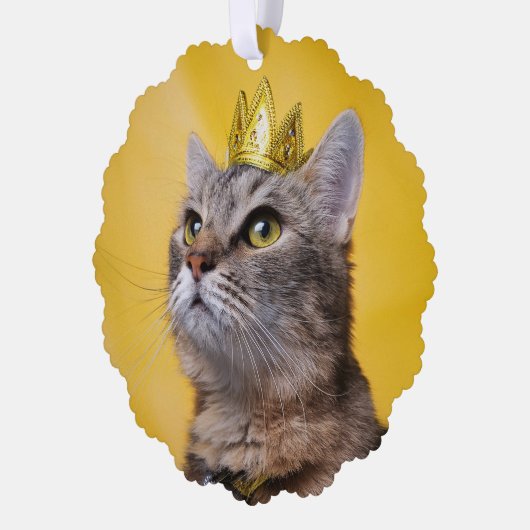 Cat Queen Ornament Karte (Links)