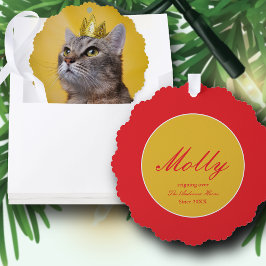 Cat Queen Ornament Karte