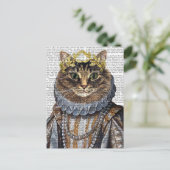Cat Queen Postkarte (Stehend Vorderseite)