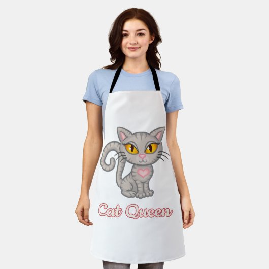 Cat Queen Schürze (Getragen)