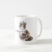 Cat Queen with Crown Kaffeetasse (VorderseiteRechts)