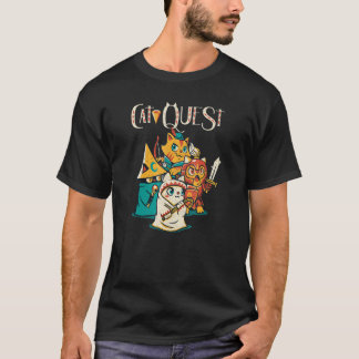 Cat Quest RPG Held Katzen Videospiel RPG Gamer Kat T-Shirt