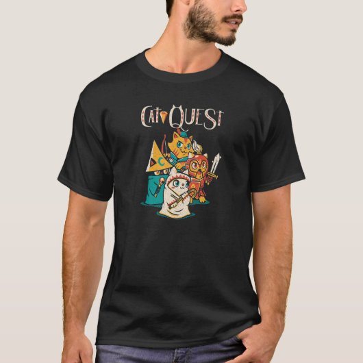 Cat Quest RPG Herausgeber Katzen Video Game RPG Ga T-Shirt (Vorderseite)