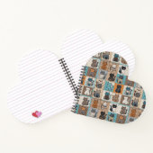 Cat Quilt Design Notizblock (Innenseite)