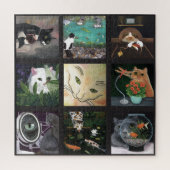 Cat Quilt Jigsaw Puzzle (Vertikal)
