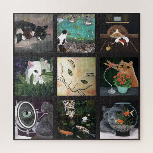 Cat Quilt Jigsaw Puzzle (Vertikal)