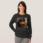 Cat Quilting Steampunk T-Shirt (Vorne ganz)