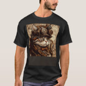 Cat Quilting Steampunk T-Shirt (Vorderseite)