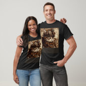 Cat Quilting Steampunk T-Shirt (Unisex)