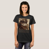 Cat Quilting Steampunk T-Shirt (Vorne ganz)