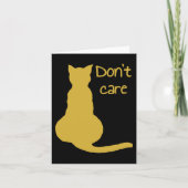 Cat Quote Cartoon Vector ausschalten Karte (Vorderseite)