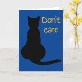 Cat Quote Cartoon Vector ausschalten Karte (Gelbe Blume)
