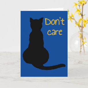 Cat Quote Cartoon Vector ausschalten Karte