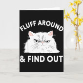 Cat Quote Humor Apparel Graphic Tees Uni Black Sma Karte (Gelbe Blume)